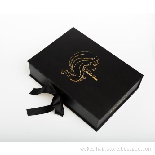 Hot Stamping Logo Black Corrugated Custom Packaging Hair Extension Box Valentines Boxes Custom Gift Package